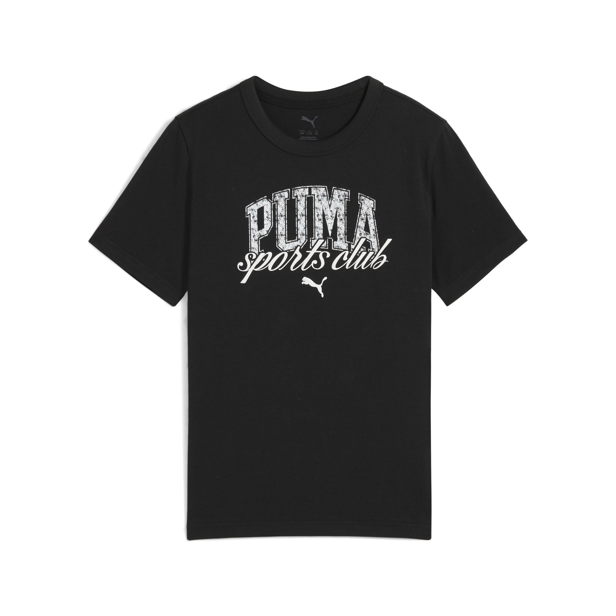 Puma Class Graphic T-Shirt Teenager Für Herren Für Damen Für Kinder | Mit Plain | Black | Größe: 7-8Y