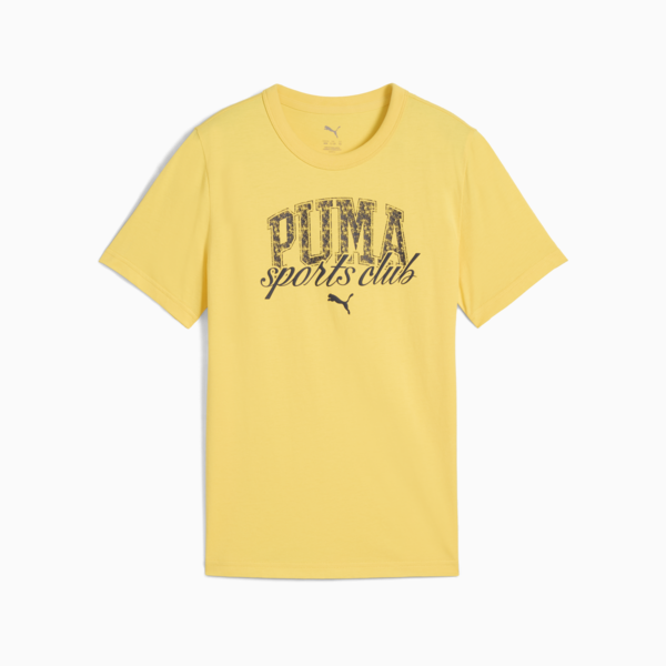 PUMA Class Graphic Tee Youth, Sunny Yellow, large-ZAF