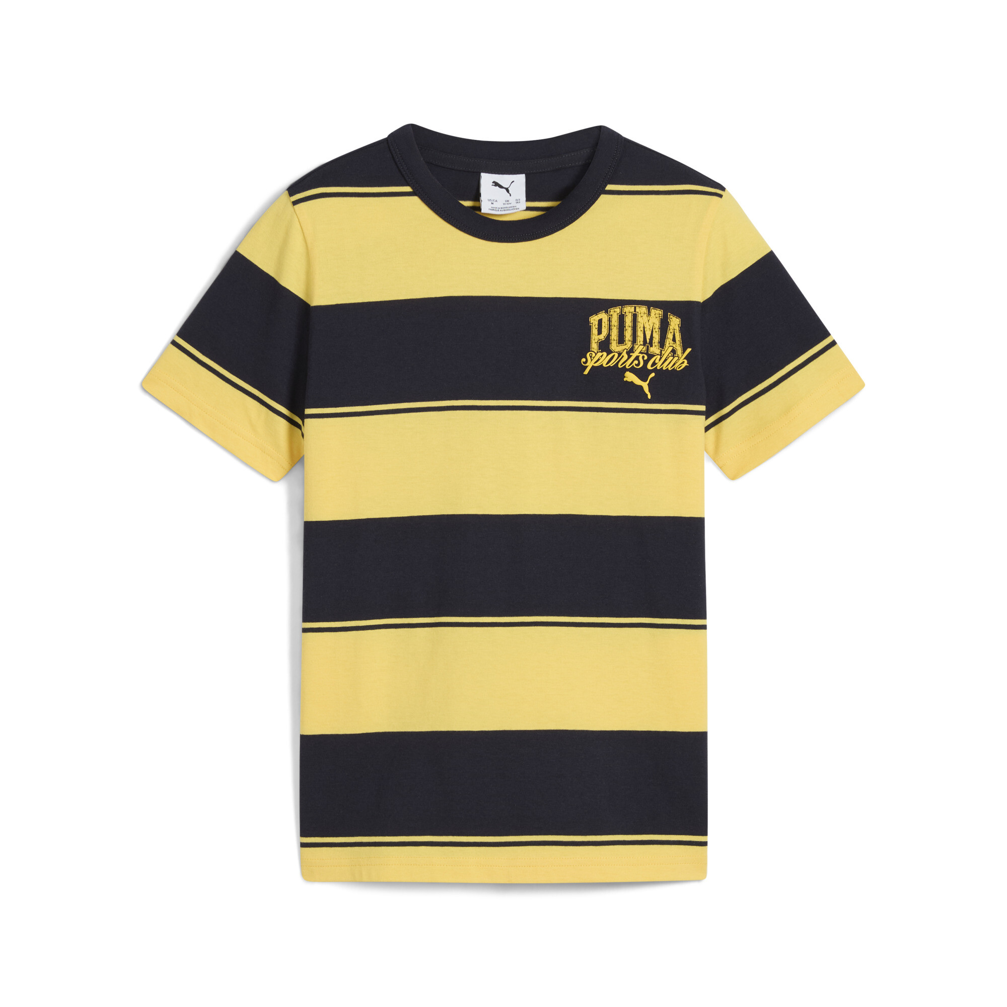 Puma Class Gestreiftes T-Shirt Teenager Für Herren Für Damen Für Kinder | Mit Striped | New Navy | Größe: 13-14Y