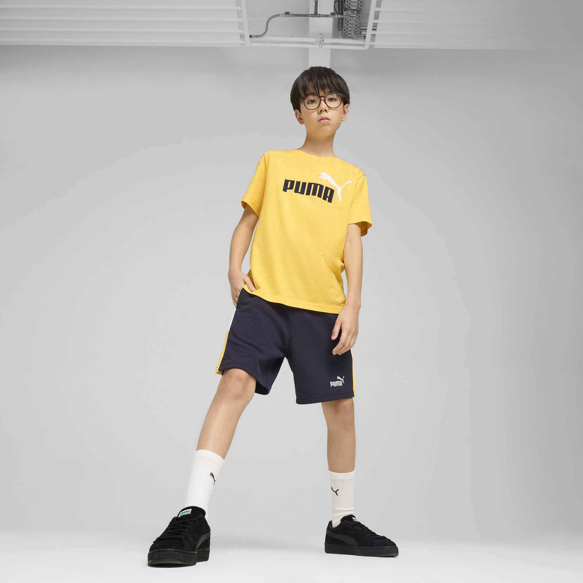 PUMA Essentials Block short, Blauw
