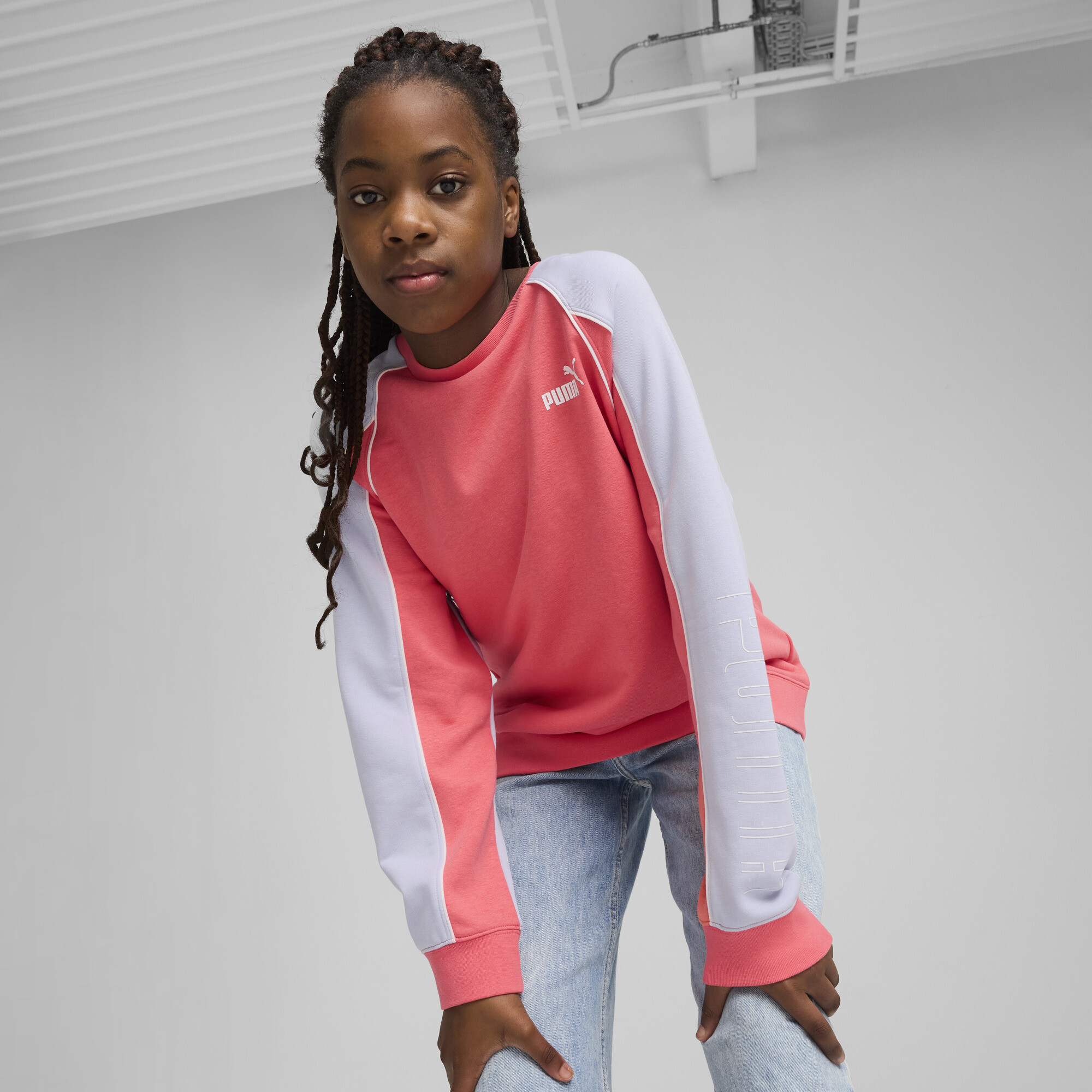 PUMA Sport Heritage Big Kids' Crew Sweatshirt - Picture 13 of 15