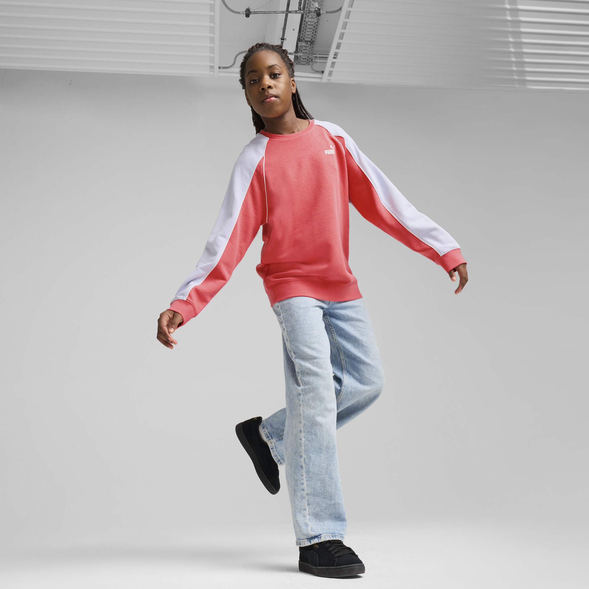 PUMA Sport Heritage Big Kids' Crew Sweatshirt - Picture 14 of 15