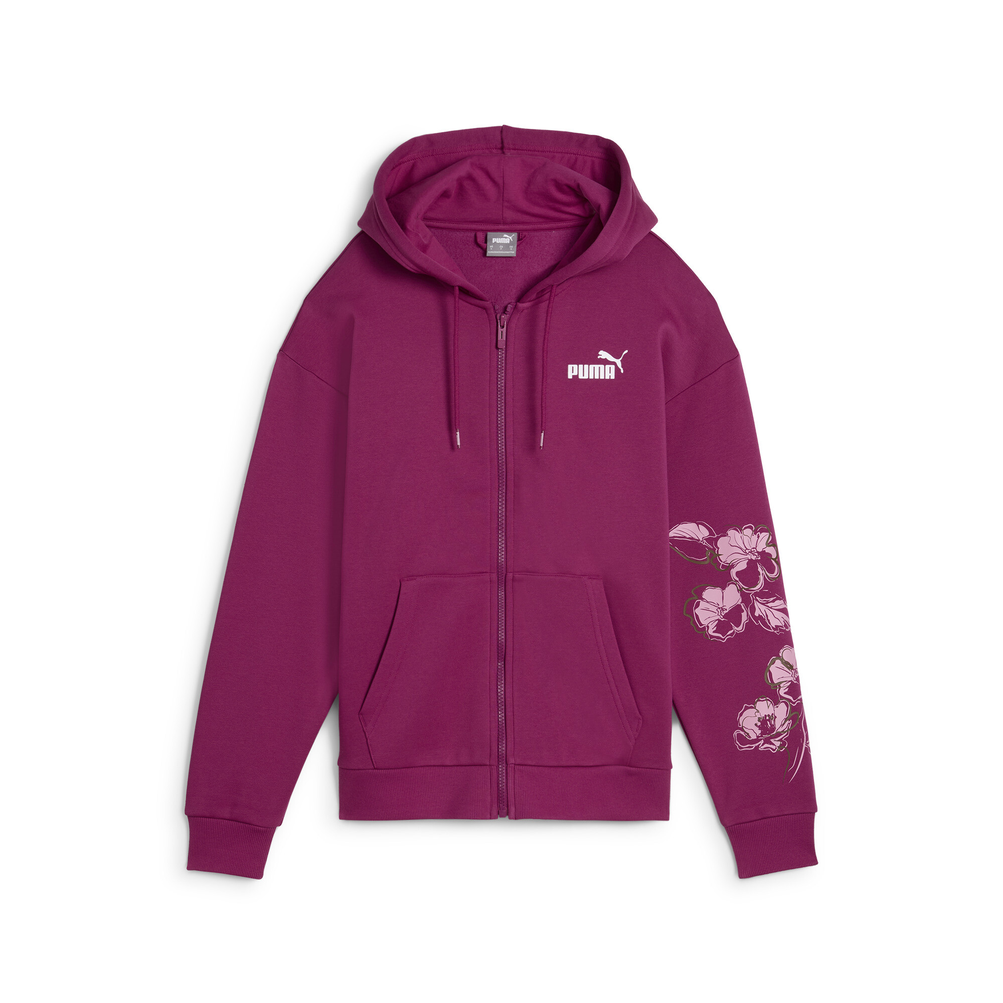 Hoodie Zippé Pleine Longueur ESS+ FLORAL VIBES Femme