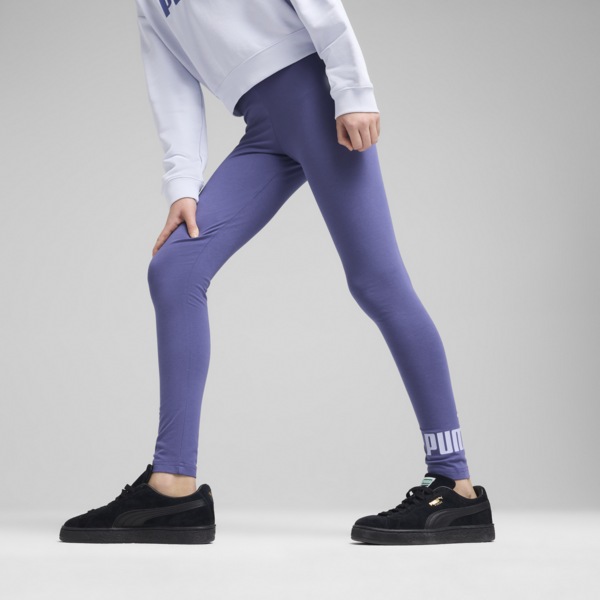 Essentials 2 Colour No.1 Logo Leggings Youth, Blue Crystal, large-ZAF