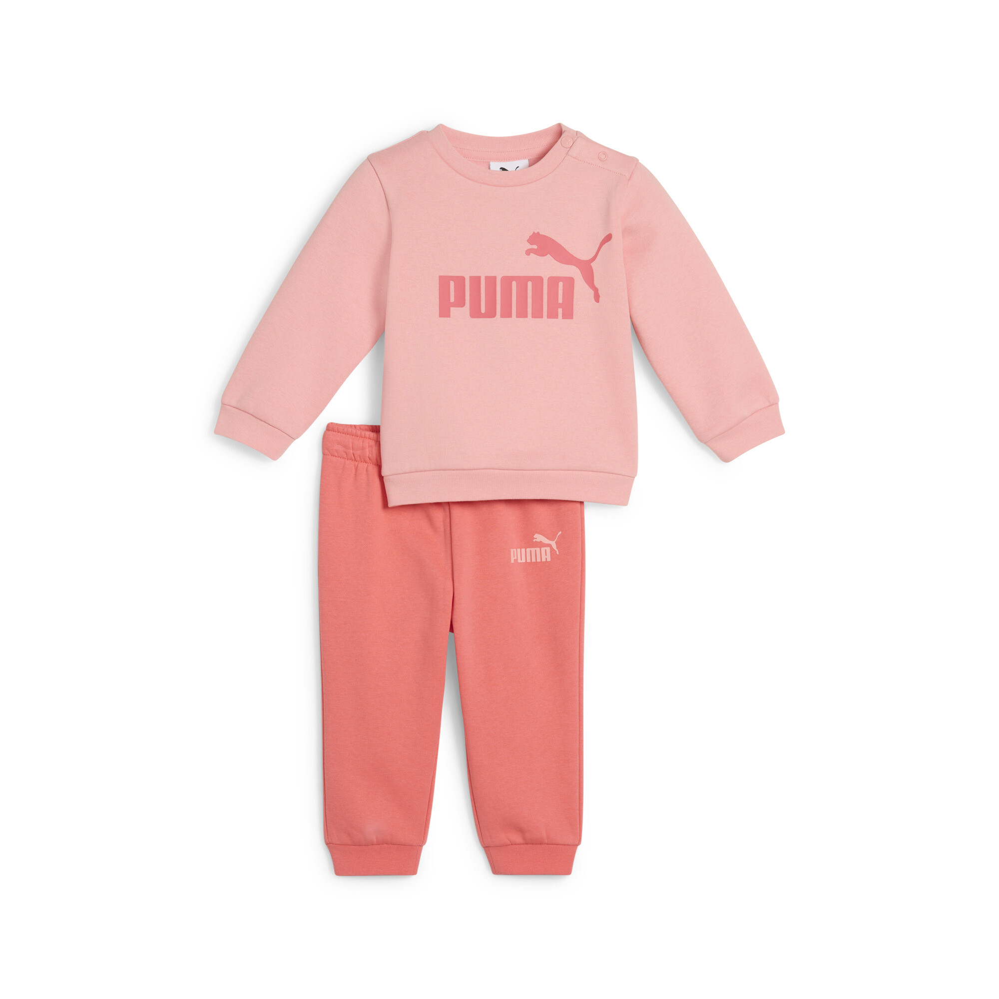 Puma Minicats Essentials Crew Set Toddler In Pink