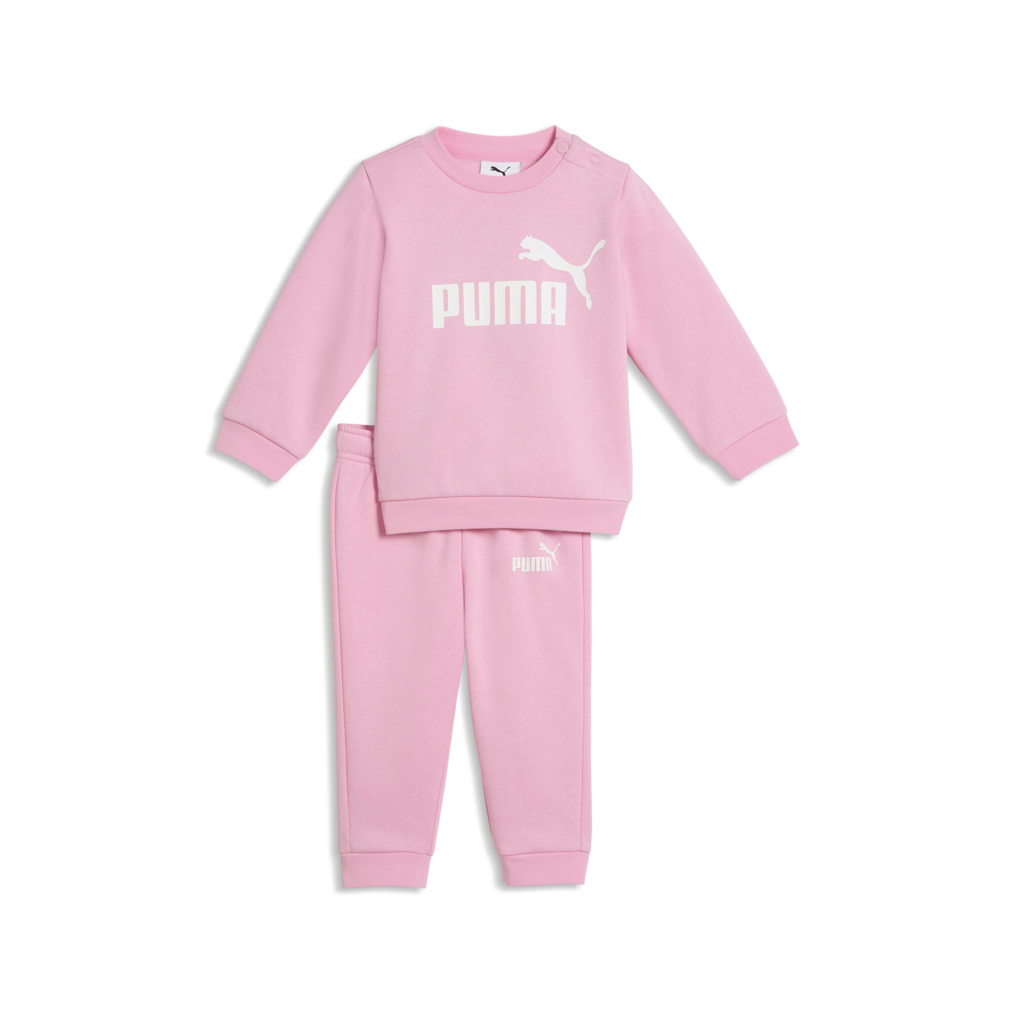 PUMA Essentials Minicats Crew set, Roze, Maat 3-4Y