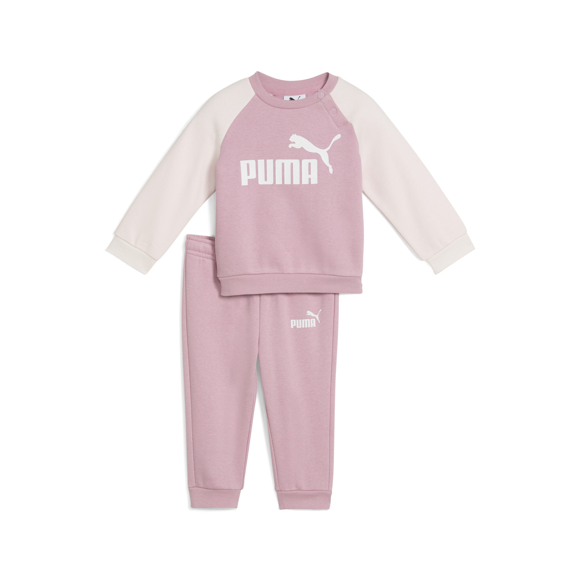 Детский спортивный костюм Minicats Essentials Raglan Crew Set Toddler |  Цвет: Розовый | Poised Pink | Puma | Арт: 686281_65