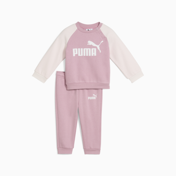 Minicats Essentials Raglan Crew Set Toddler, Poised Pink, large-ZAF