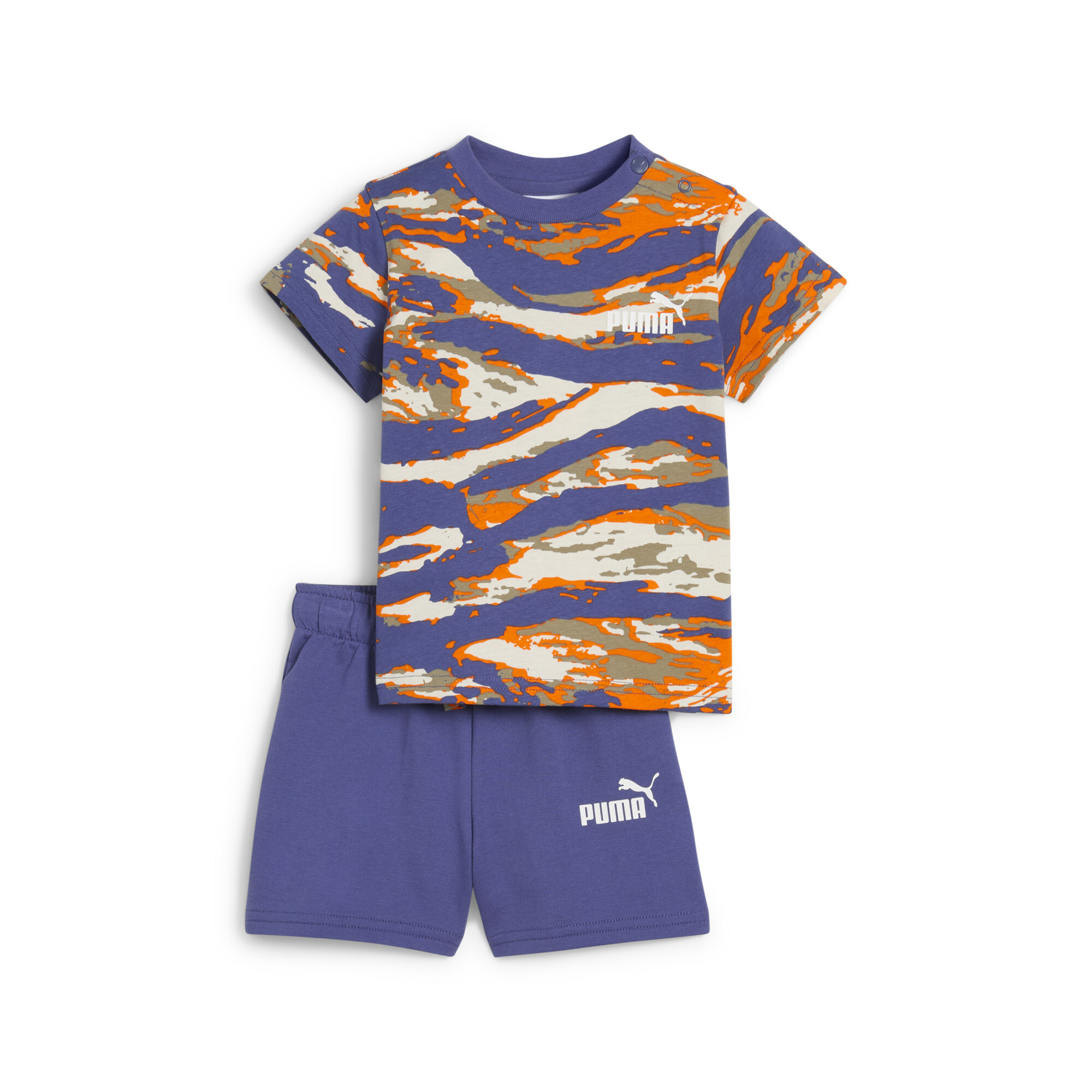 PUMA 2-PIECE MINICAT ESSENTIALS CAMO TODDLERS' T-SHIRT AND SHORTS SET