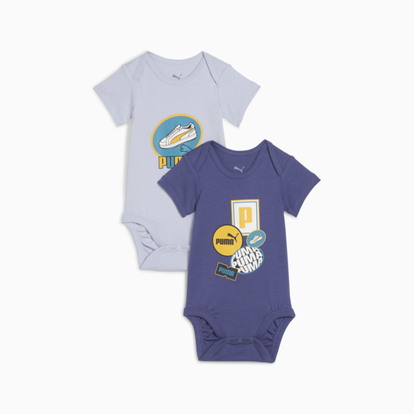 Minicats Newborn 2-pack Graphic Bodysuit Set Toddler, Blue Crystal, large-MEX