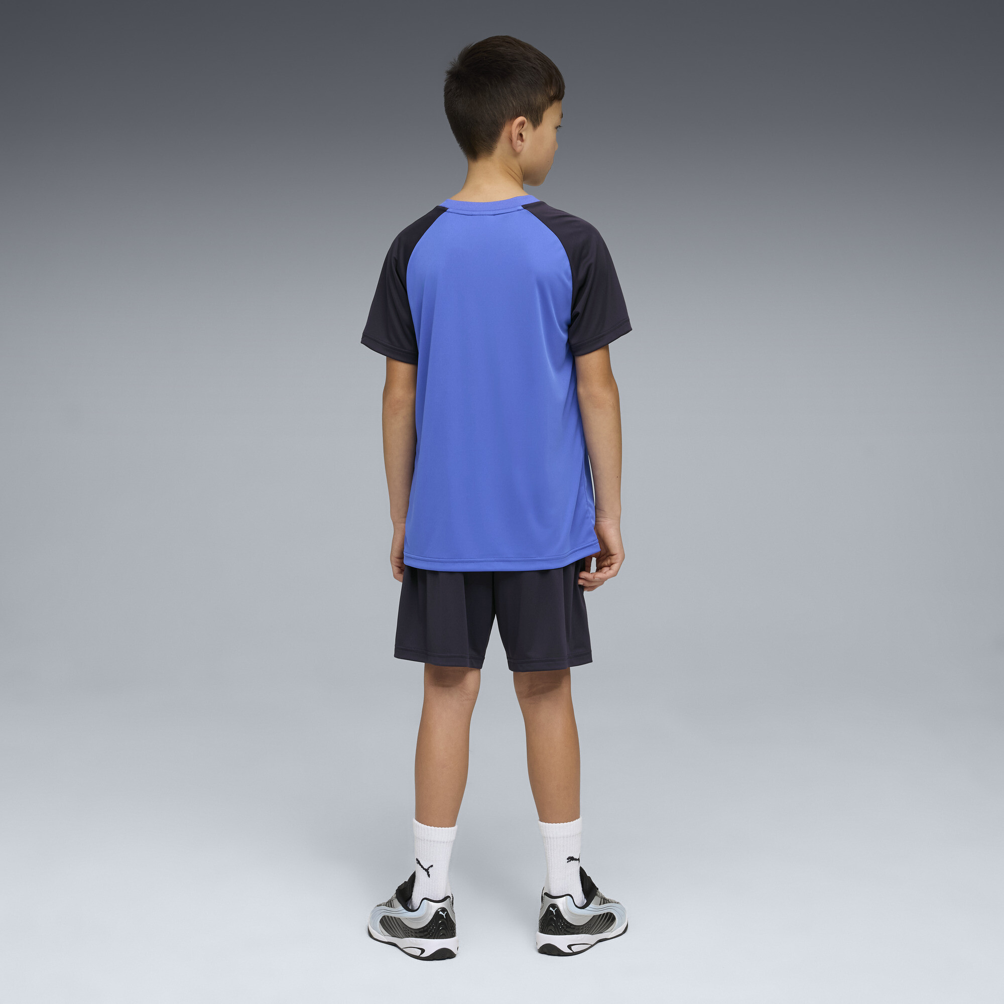 PUMA Essentials No.1-logo set met Poly T-shirt en short voor Heren, Blauw, Maat 13-14Y thumbnail 5