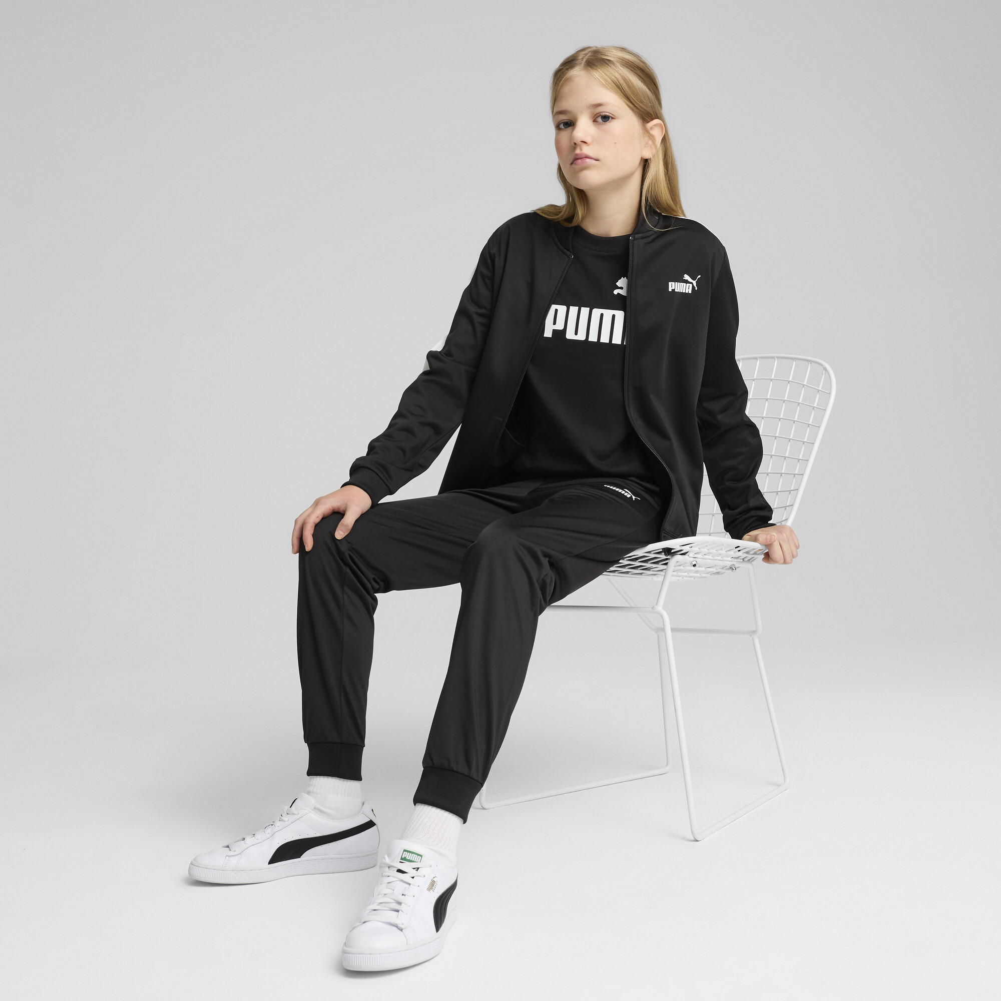 Puma Poly Baseball-Anzug Teenager Für Damen Für Kinder | Mit Plain | Black | Größe: 11-12Y