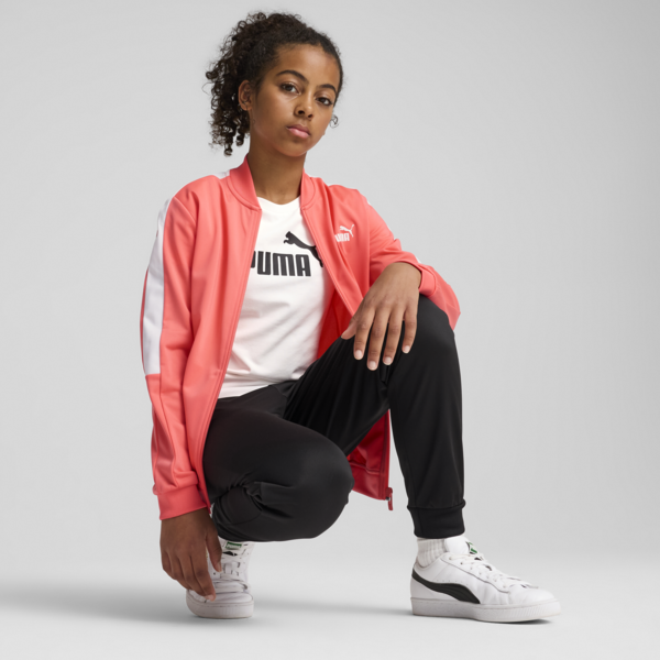 Conjunto de sudadera y pants PUMA para adolescentes, Peach Frost, large-MEX