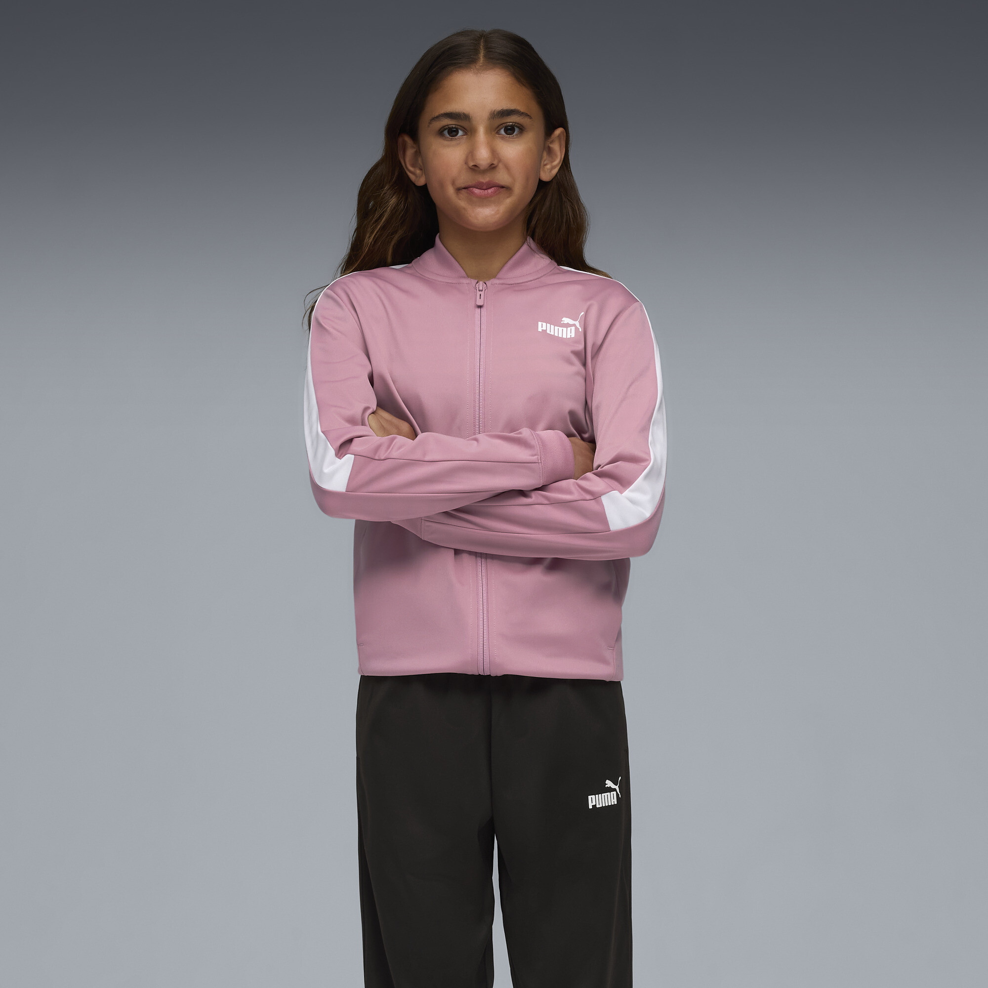 PUMA Poly baseballpak voor Dames, Roze, Maat 11-12Y thumbnail 4