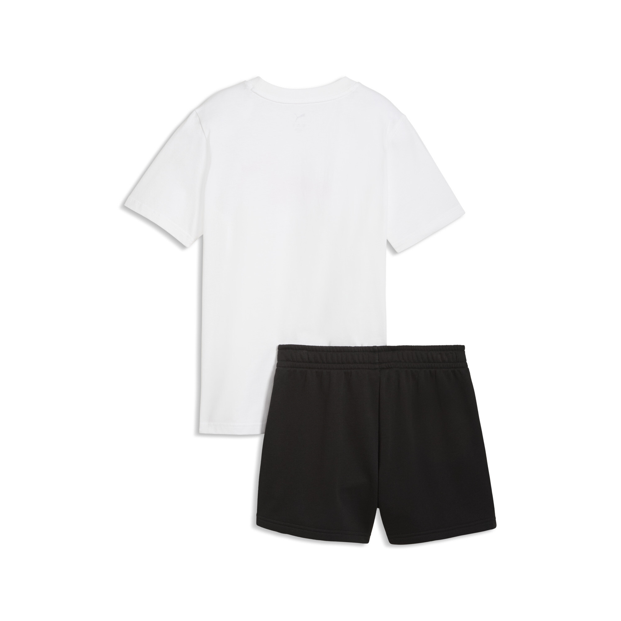 PUMA Essentials No.1-logo set met T-shirt en short voor Dames, Roze/Wit, Maat 9-10Y thumbnail 2