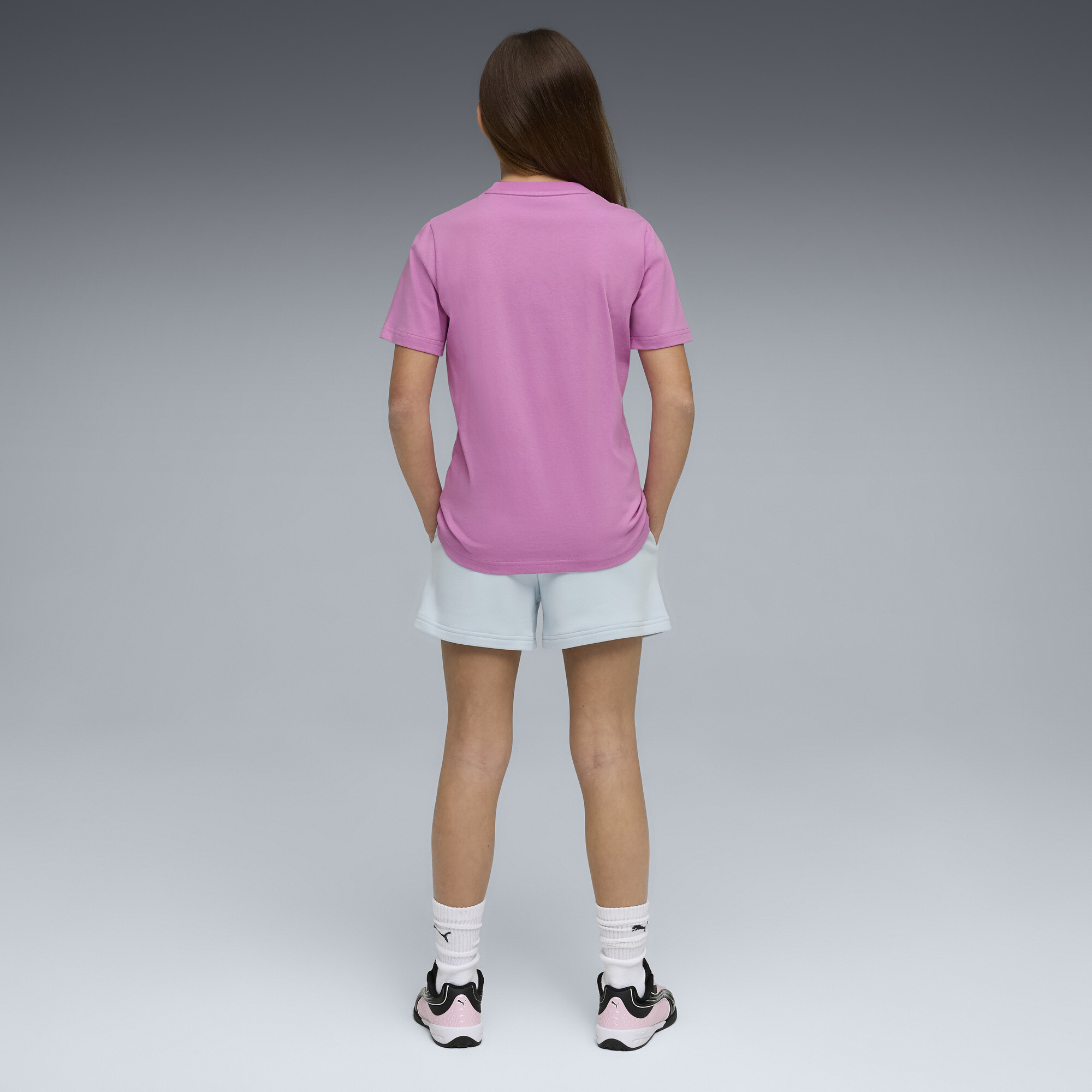 PUMA Essentials No.1-logo set met T-shirt en short voor Dames, Maat 7-8Y thumbnail 5