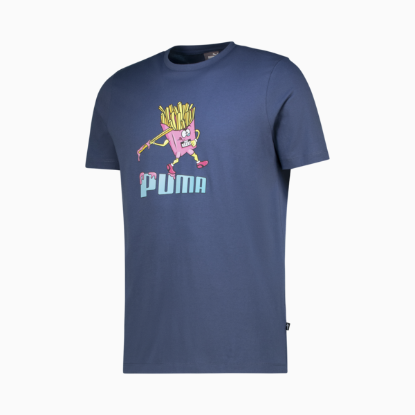 PUMA Food Day Graphic Tee, Inky Blue, large-ZAF