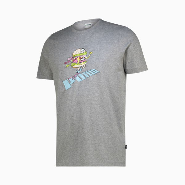 PUMA BURGER Graphic Tee, Medium Gray Heather, large-ZAF