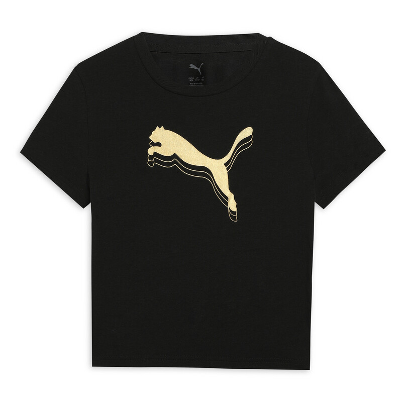 PUMA Essentials Metallic Girls' Slim Fit Knotted Tee