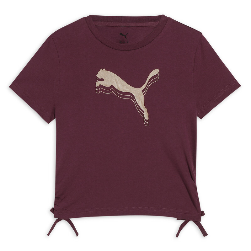 

PUMA Essentials Metallic Girls' Slim Fit Knotted Tee