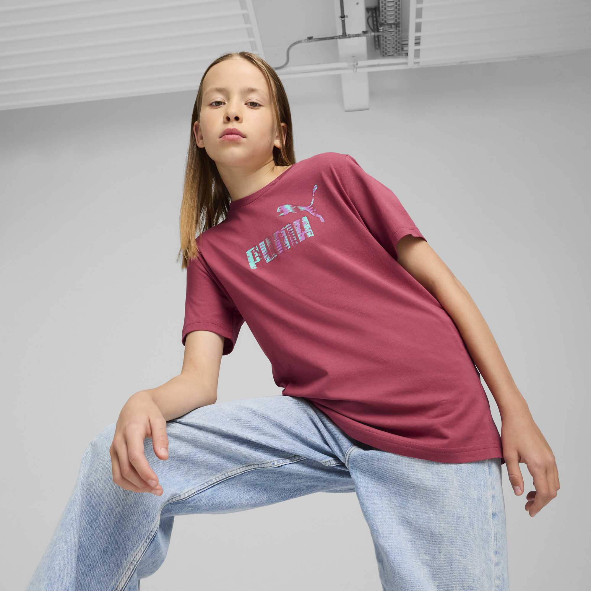 Puma Essentials Nature 2.0 T-shirt Youth In Red