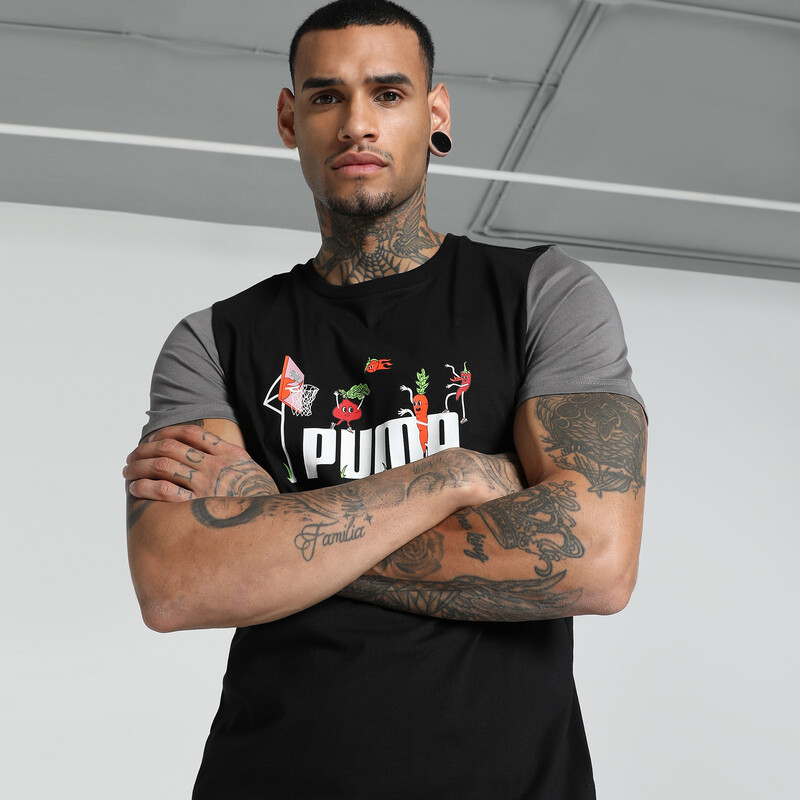 

Men's PUMA Contrast Sleeve Slim Fit Tee