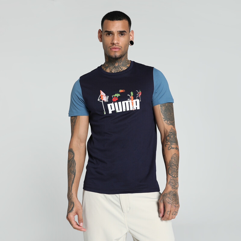 

Men's PUMA Contrast Sleeve Slim Fit Tee