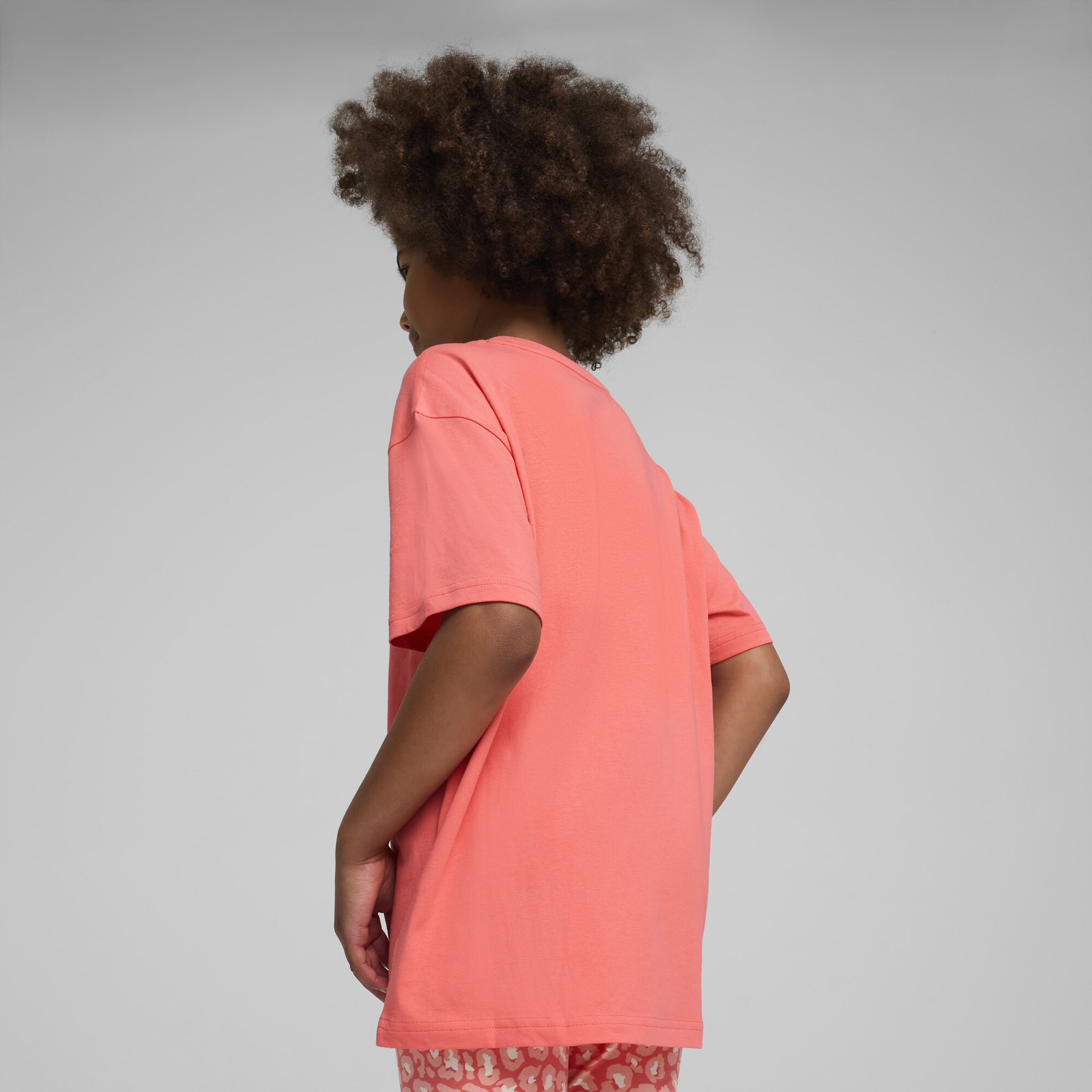 PUMA Essentials Animal Logo Infill T-shirt voor Dames, Roze, Maat 15-16Y thumbnail 5