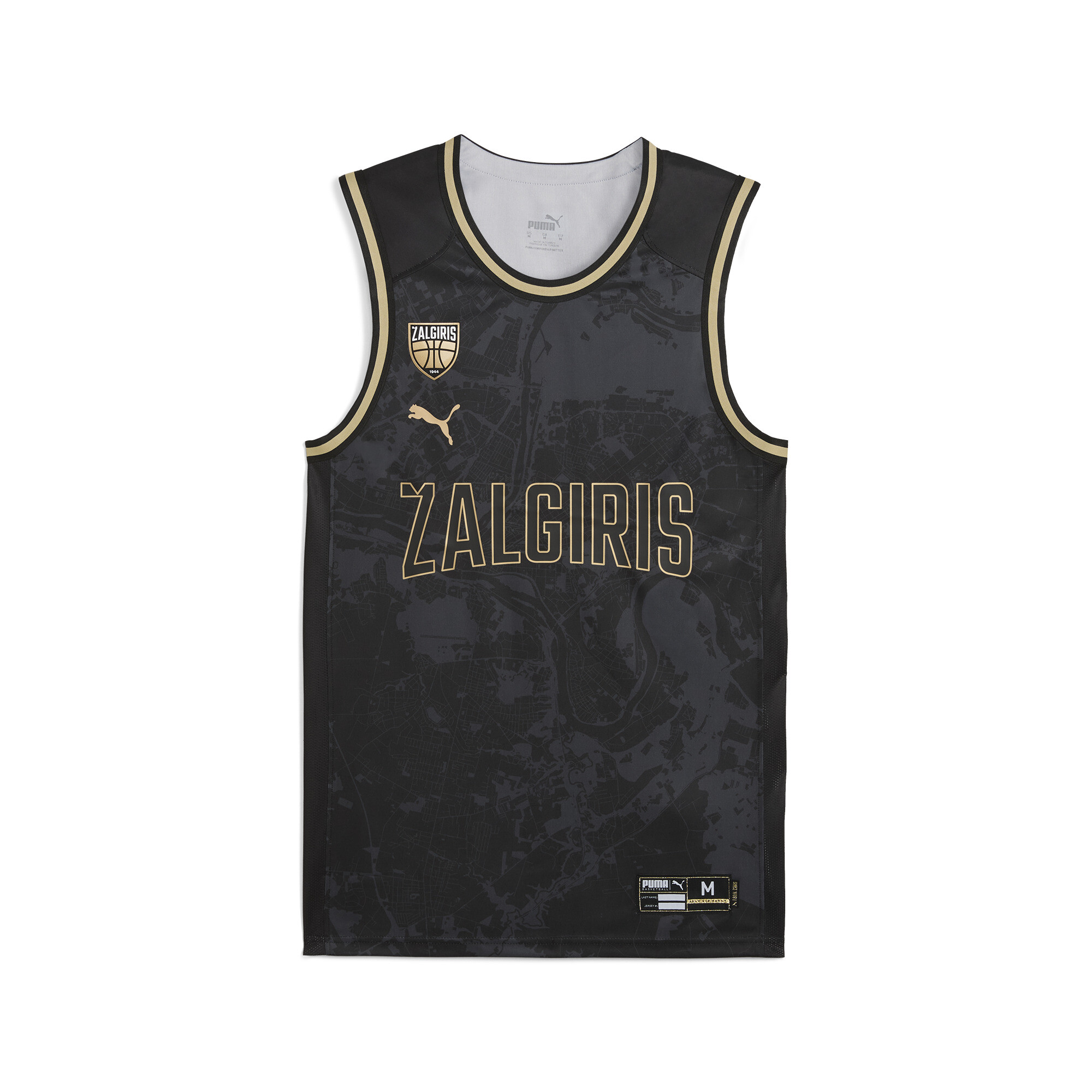 Puma BC Zalgiris Kaunas 24/25 Ausweichtrikot Herren | Mit Plain | Black | Größe: 3XL