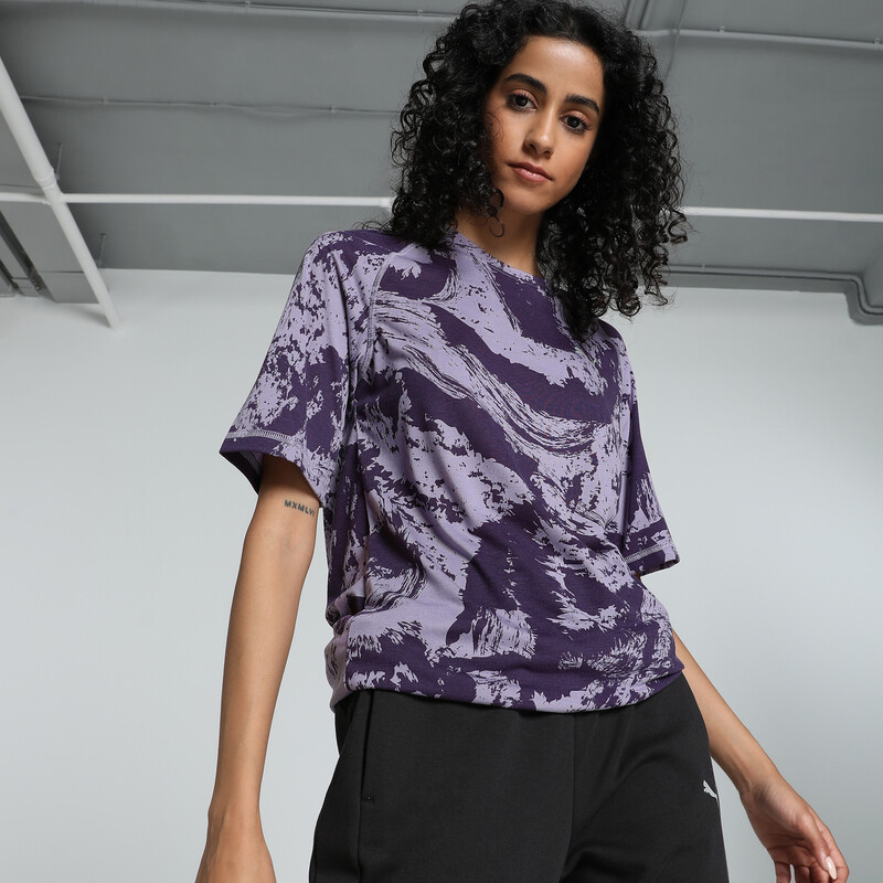 

Women's PUMA EVOSTRIPE Printed Relaxed Fit Tee