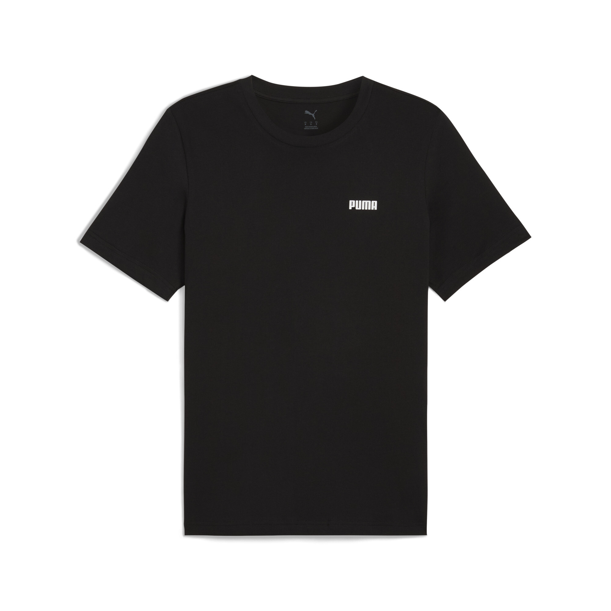 Essentials T-shirt met klein logo voor Heren, Zwart, Maat S | PUMA