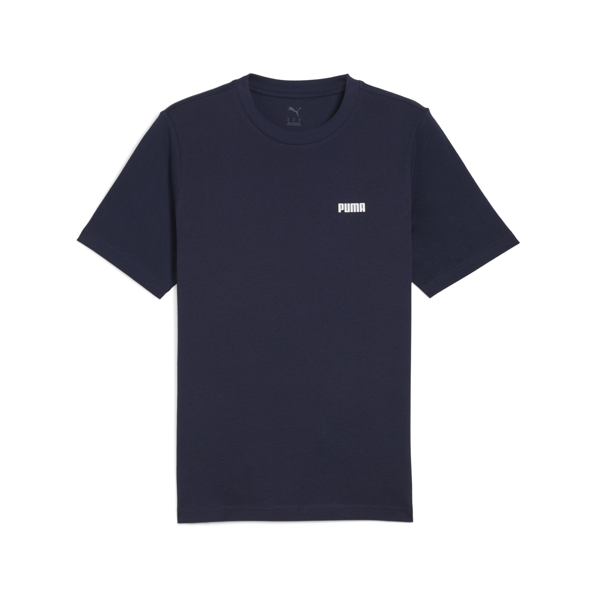 Puma Essentials Small Logo T-Shirt Herren | Mit Plain | Navy | Größe: XS