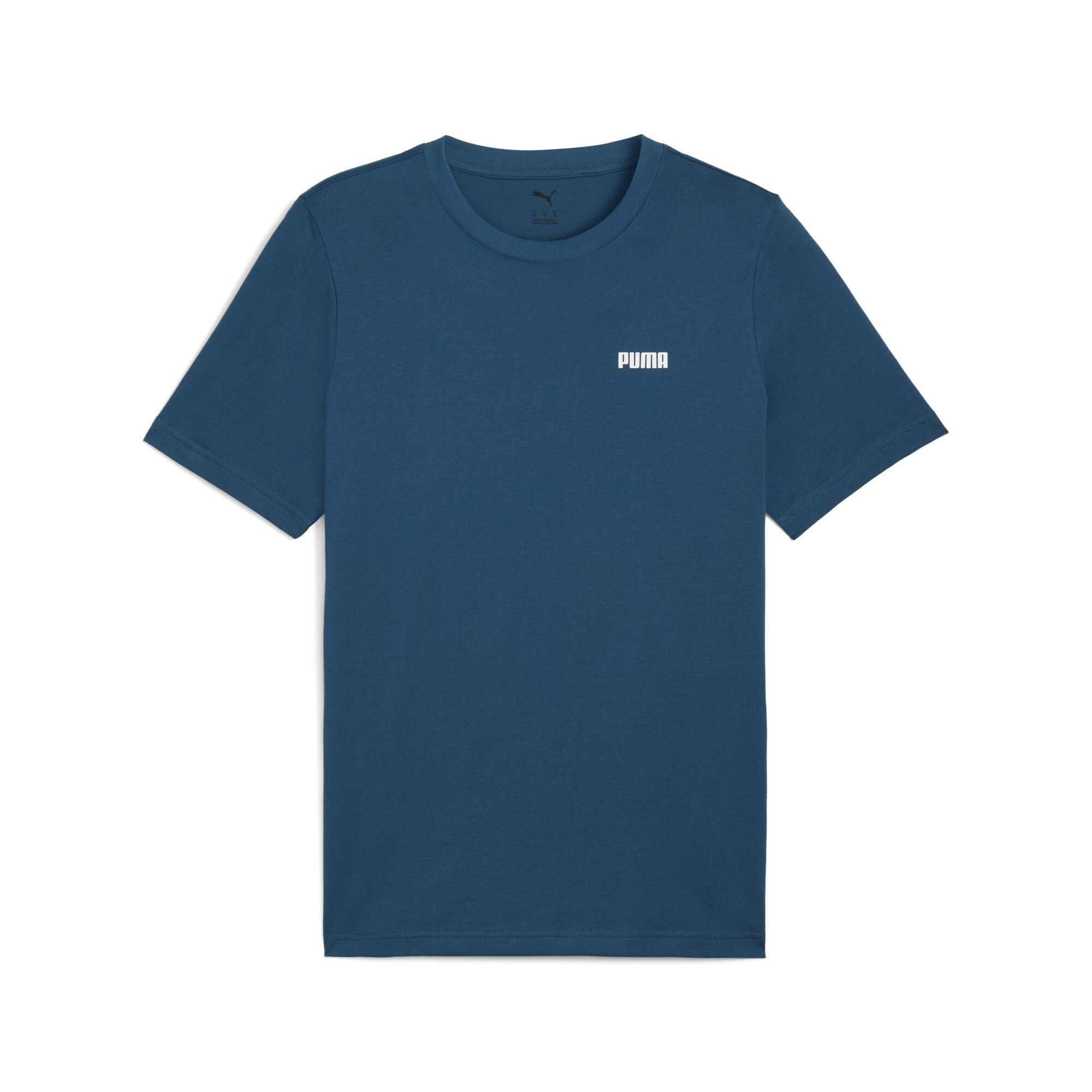 Essentials T-shirt met klein logo voor Heren, Blauw, Maat L | PUMA