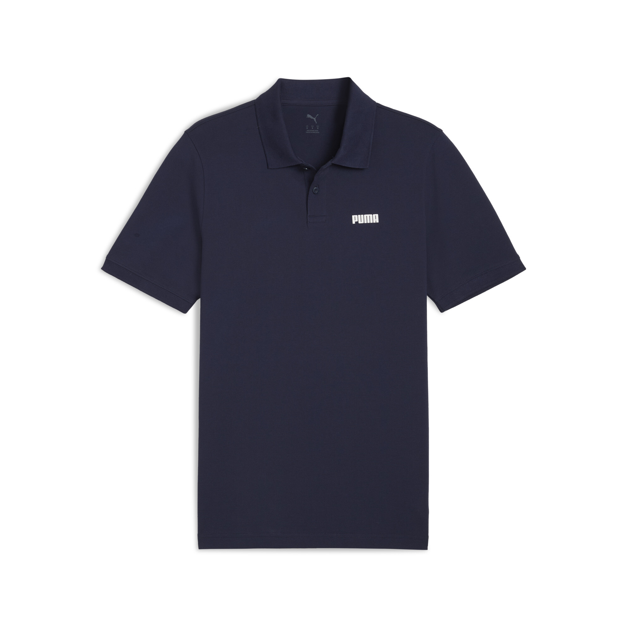 Puma Essentials Piqué-Poloshirt Herren | Mit Plain | Navy | Größe: 3XL