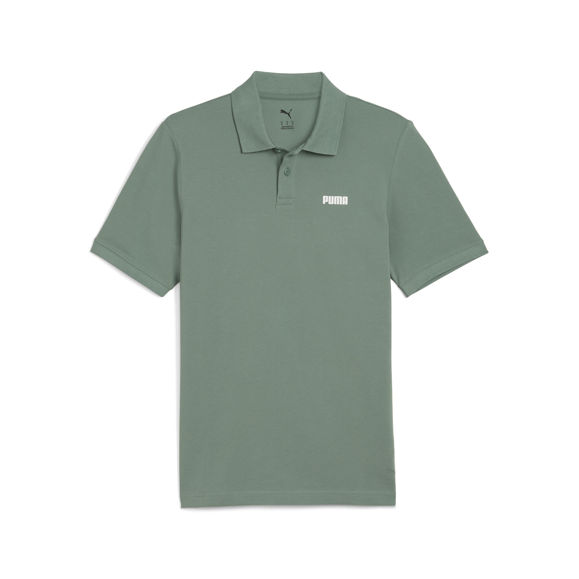 Puma Essentials Piqué-Poloshirt Herren | Mit Plain | Eucalyptus | Größe: 4XL