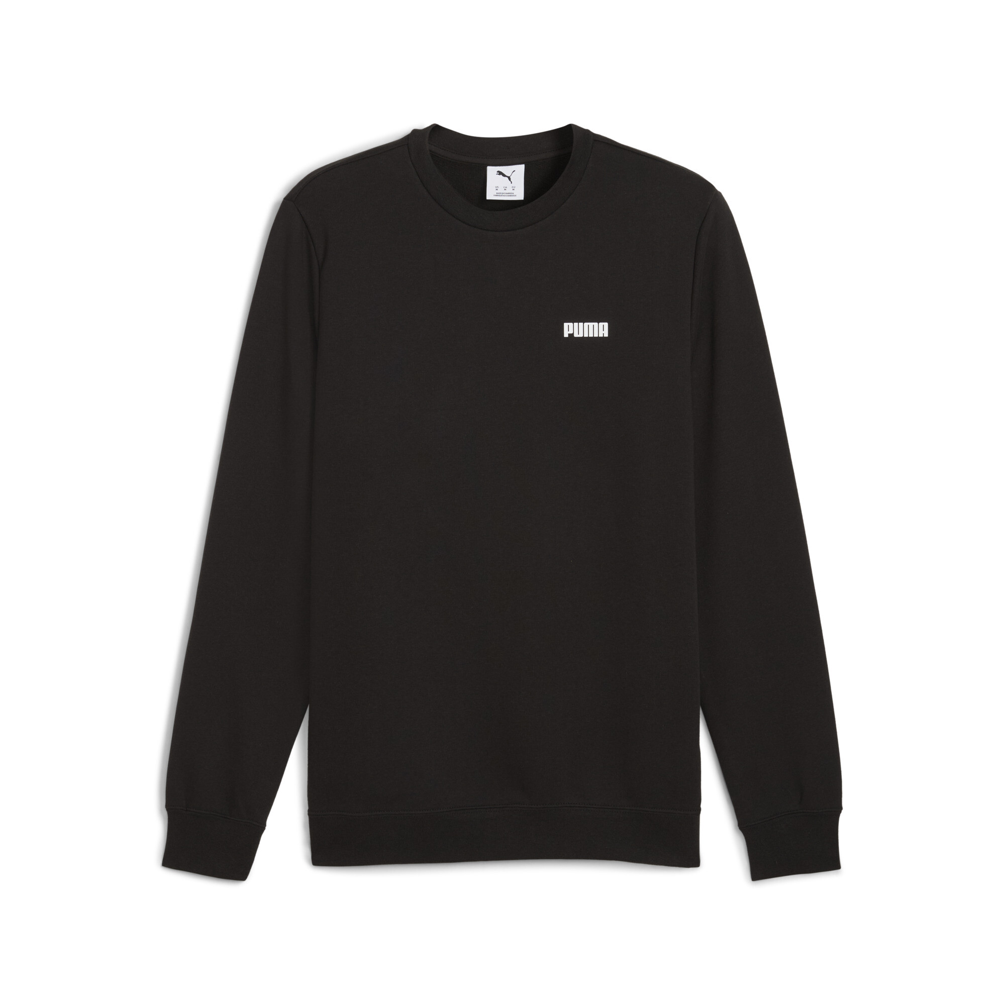 Puma Essentials Crewneck mit kleinem Logo Herren | Mit Plain | Black | Größe: XXL