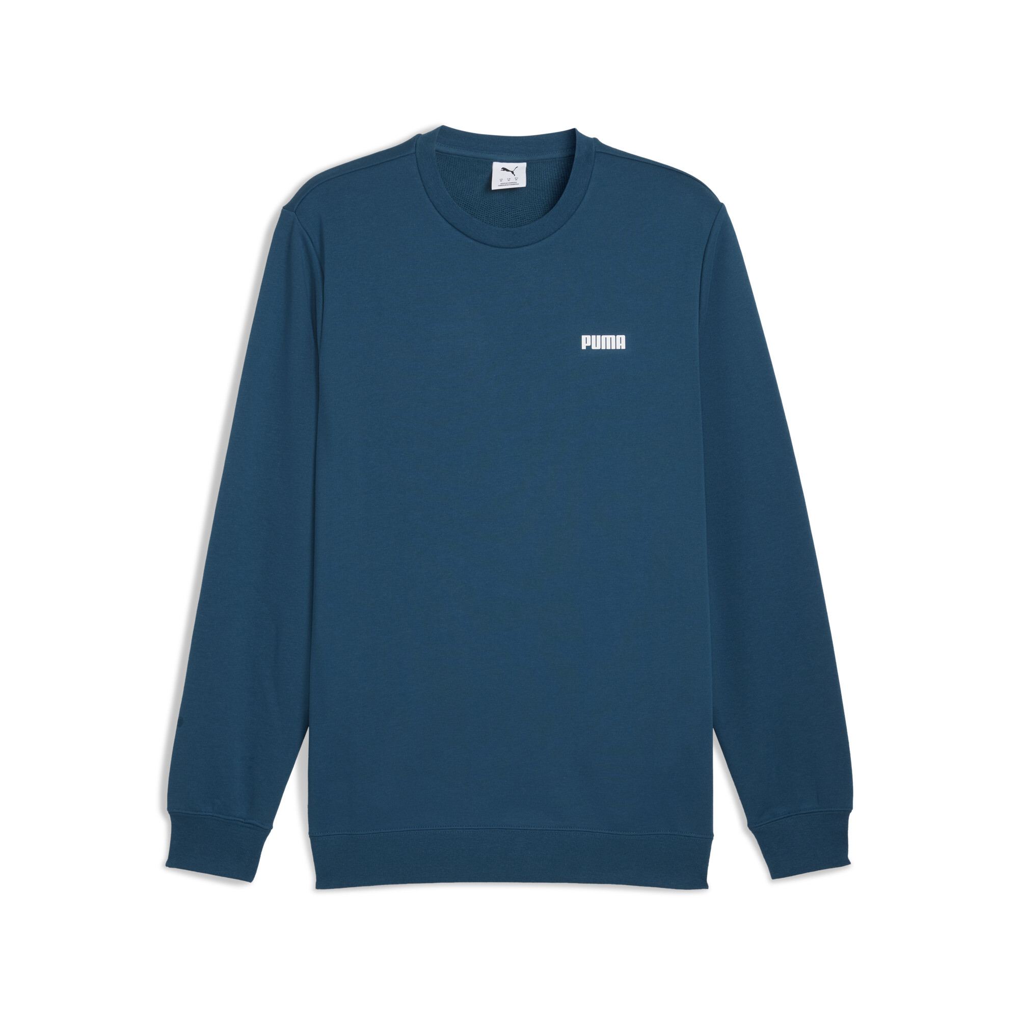 Puma Essentials Crewneck mit kleinem Logo Herren | Mit Plain | Ocean Tropic | Größe: L