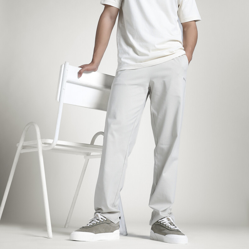 

Men's PUMA Regular Fit Cotton Jersey Pants