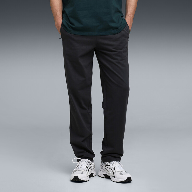 

Men's PUMA Essentials Zippered Jersey Pants