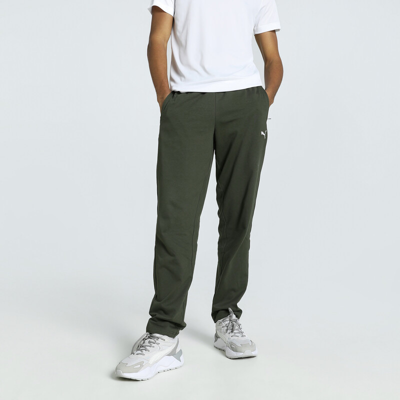 

Men's PUMA Essentials Zippered Jersey Pants