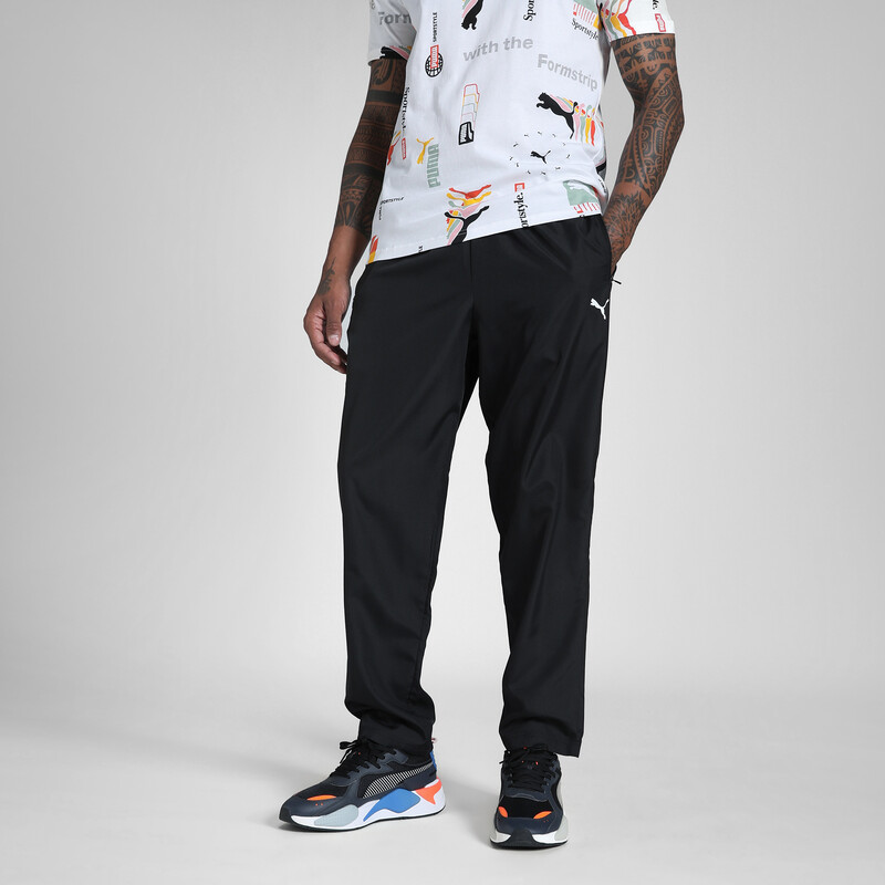 

Men's PUMA Essentials Zippered Training Woven Pants