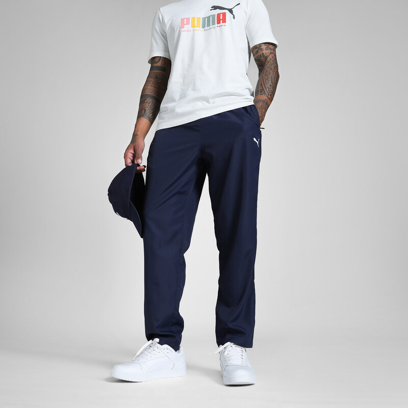 

Men's PUMA Essentials Zippered Training Woven Pants