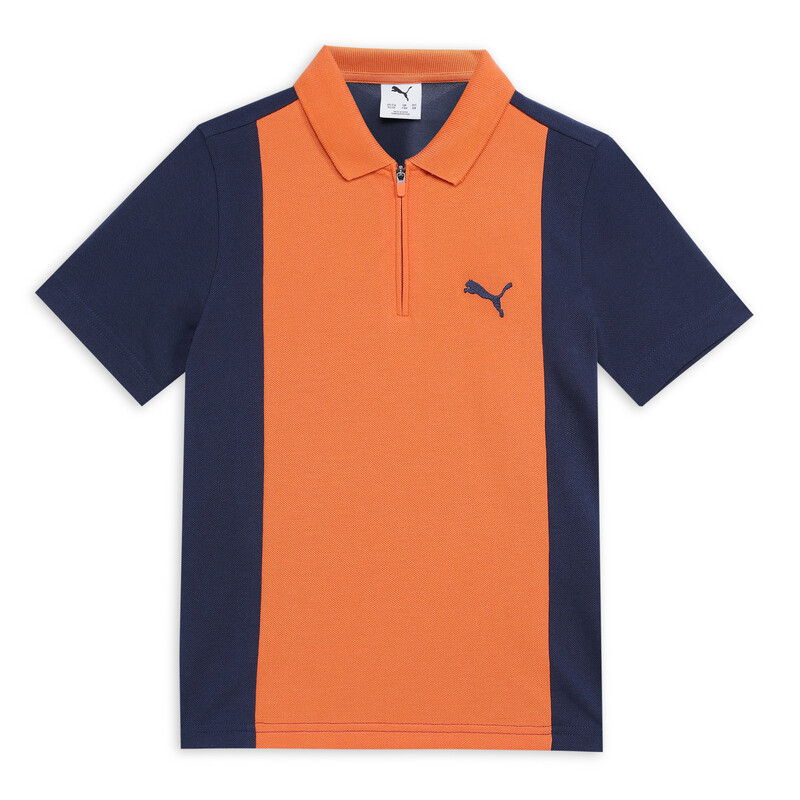 PUMA Essentials Boys' Colorblock Knitted Polo