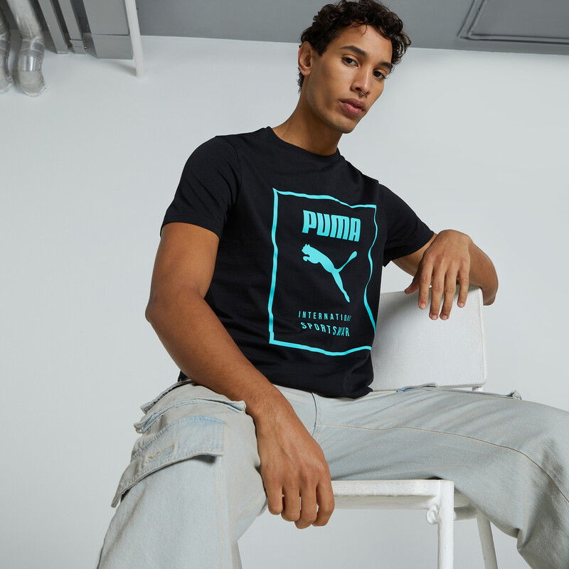 Men's PUMA Box Graphic Slim Fit Tee