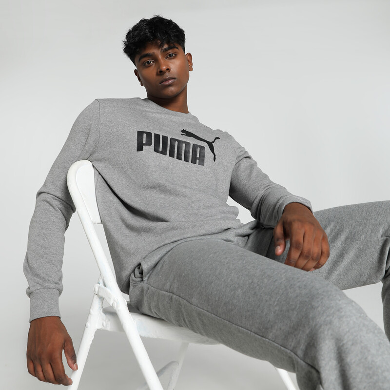 Men's PUMA Big Logo Crew-Neck Sweatshirt