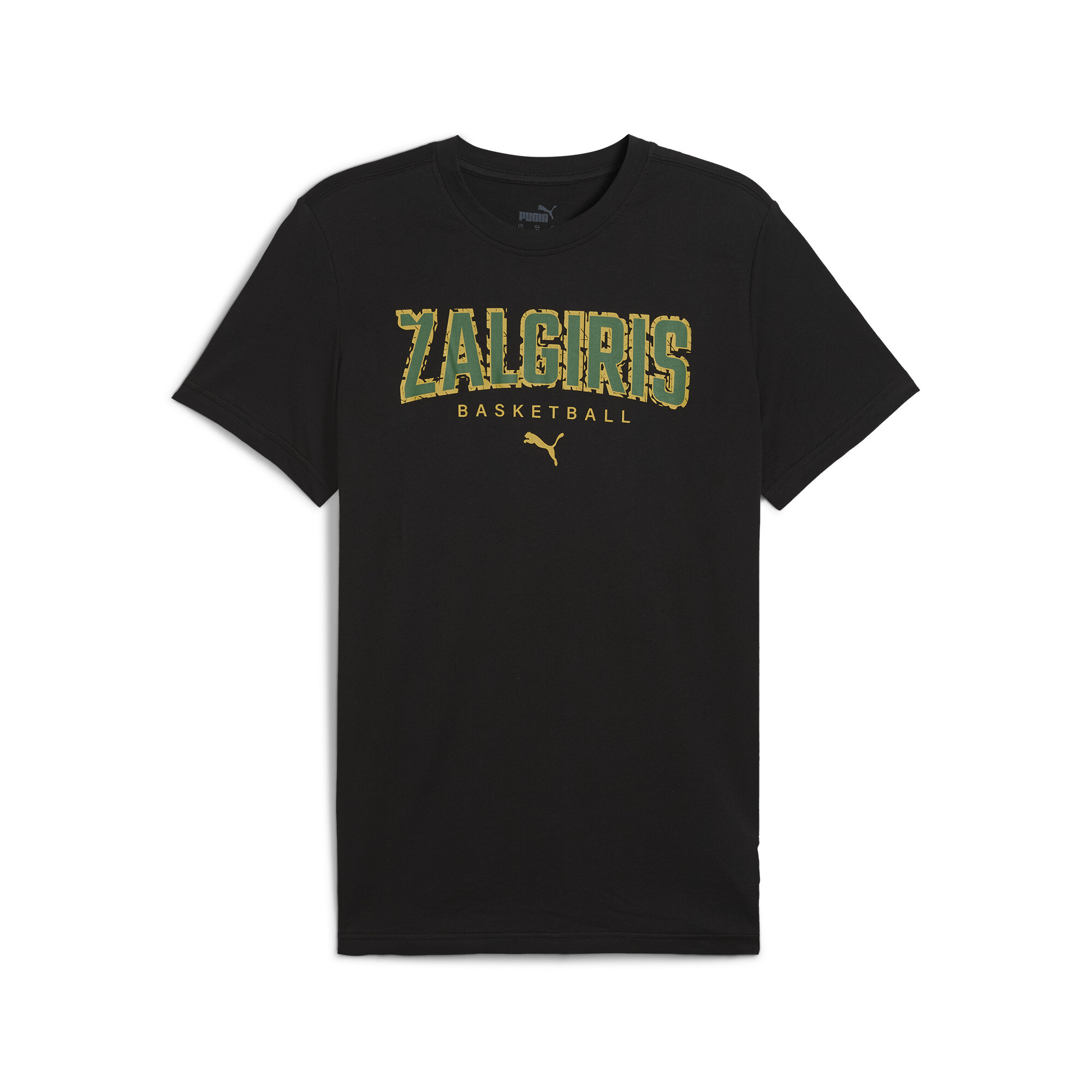 Men's Puma BC Zalgiris Kaunas Graphic T-Shirt, Black, Size XXL, Clothing