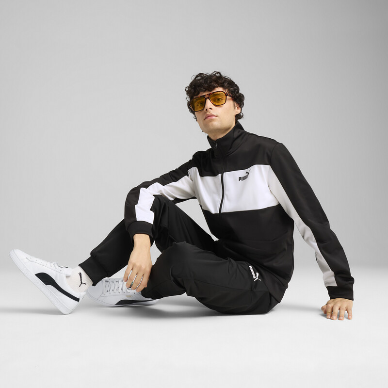 Men's PUMA Colorblock High-Collar Tracksuit