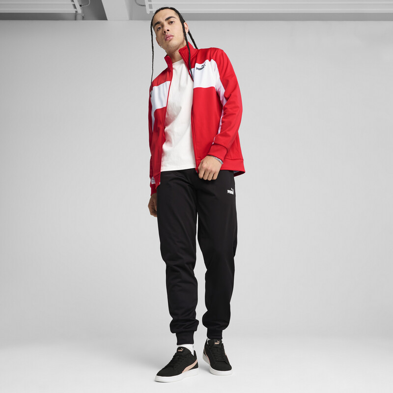 Men's PUMA Colorblock High-Collar Tracksuit