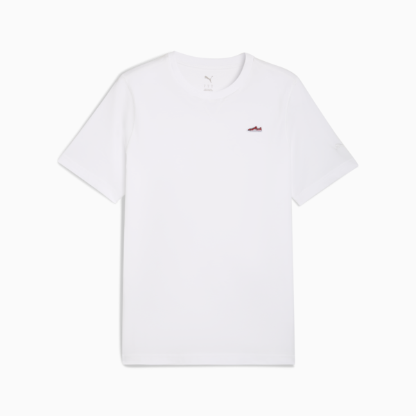 Playera WARDROBE ESS SUEDE, PUMA White, large-MEX