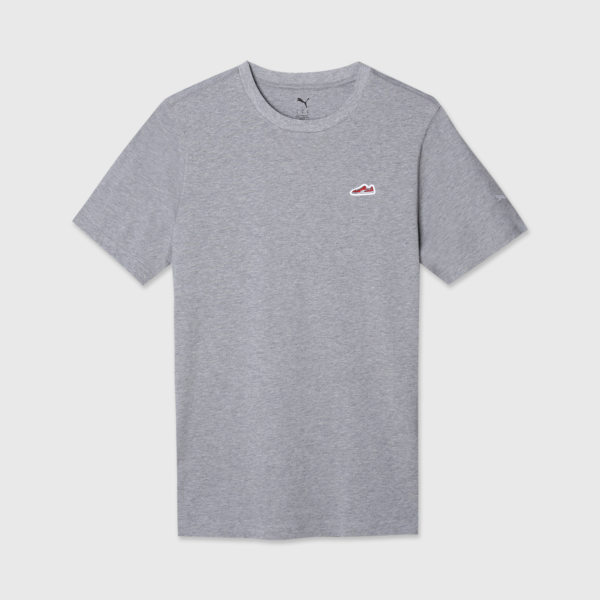WARDROBE ESS SUEDE Tee, Medium Gray Heather, large-MEX